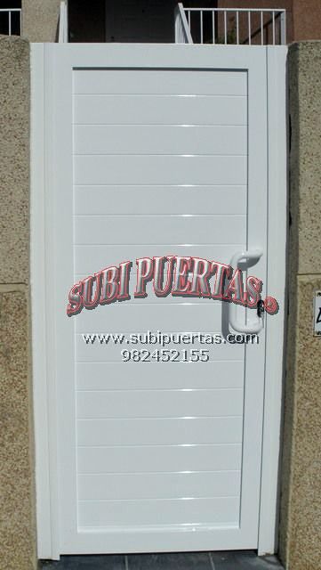 cancilla aluminio soldado subipuertas