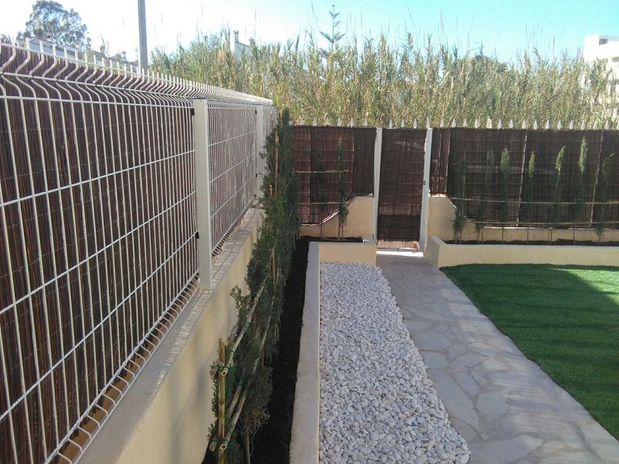 Instalación de canto rodado