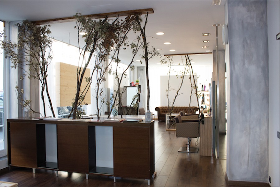 Decoración interior de peluqueria