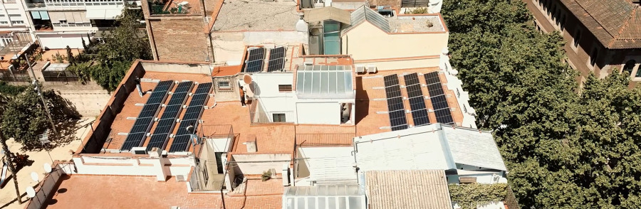 Foto aérea de la instalación de 15kW