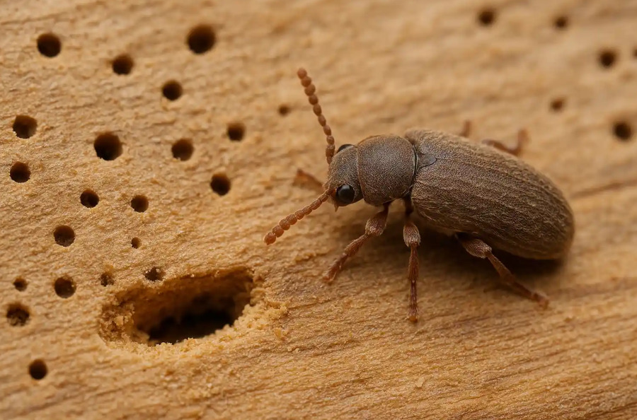 Carcoma Común (Anobium punctatum)