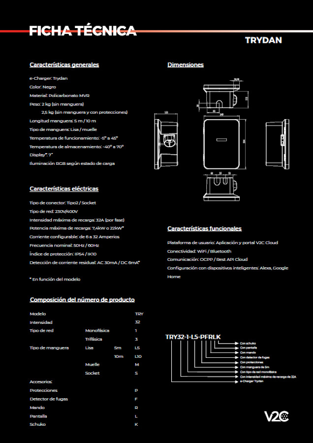 Punto de carga vehículo eléctrico V2C