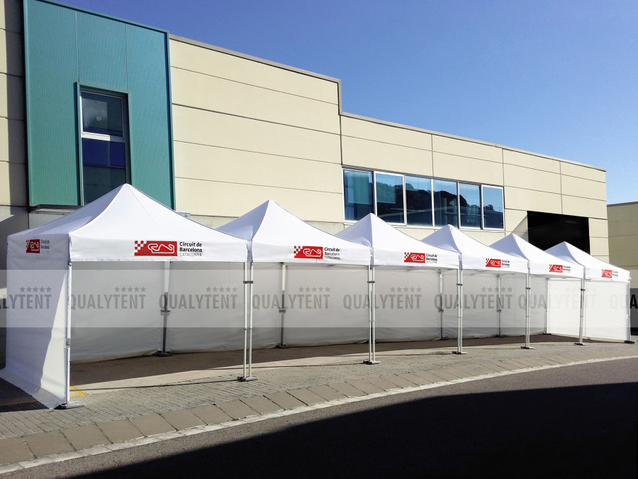 Carpas plegables personalizadas para Circuit de Barcelona
