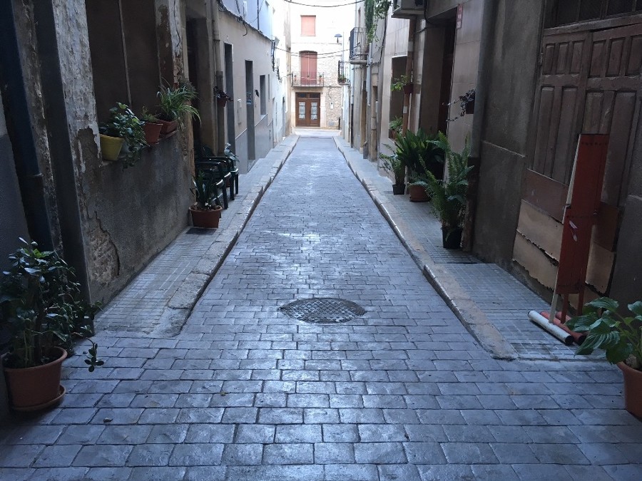 Cambio de colector, red de agua potable, aceras y pavimentación 4/4