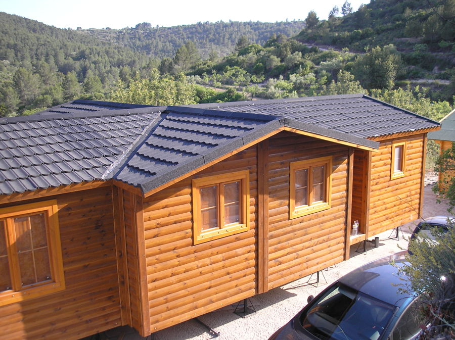 casa a 8 aguas de madera