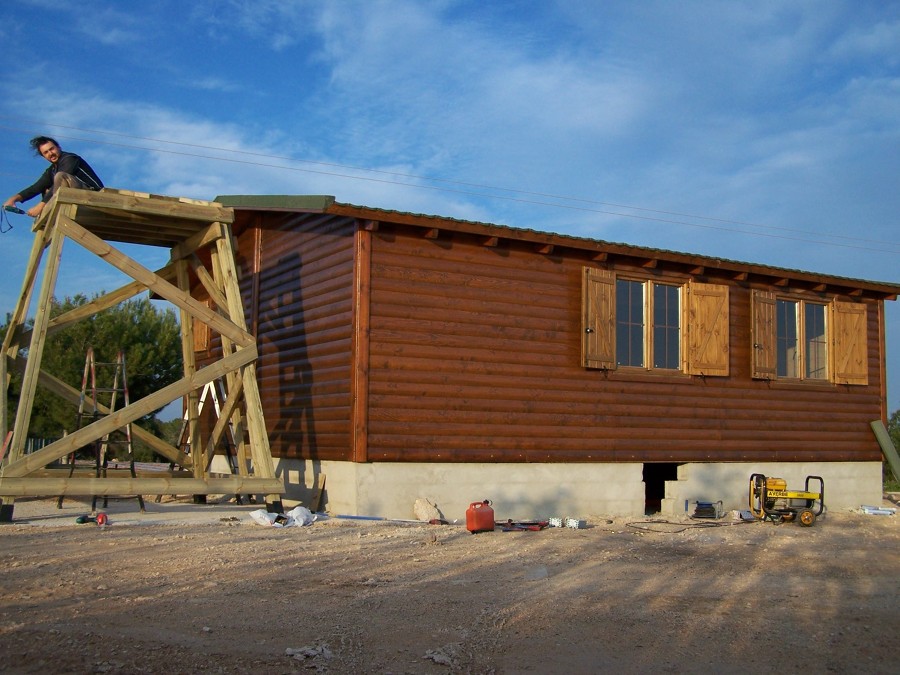 casa de madera en la playa