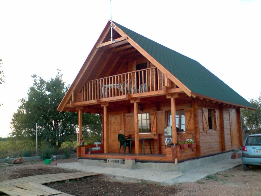 casa de madera modelo Cervino acabado