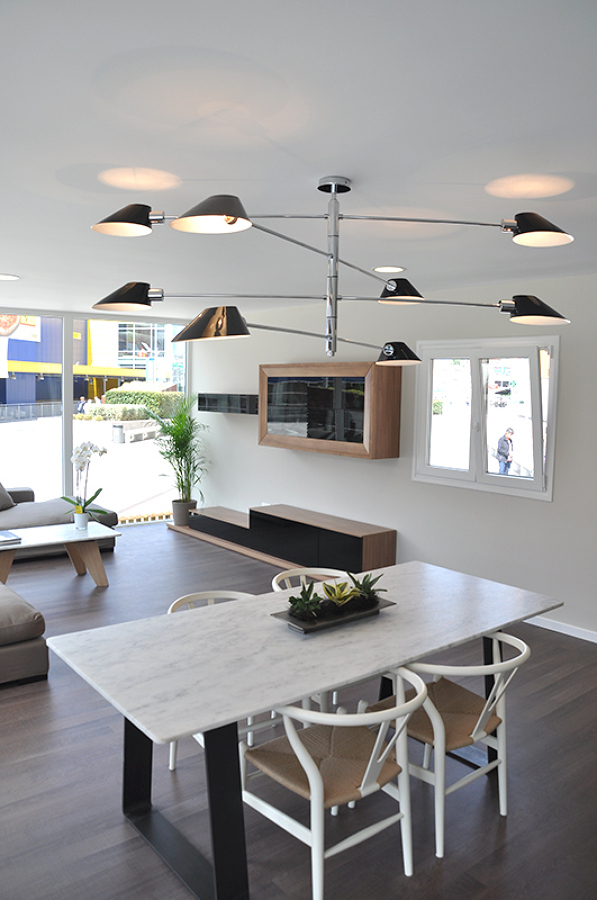 Salón comedor de una Casa Cube