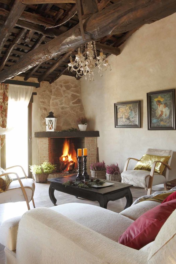 Reforma integral casa rural salon