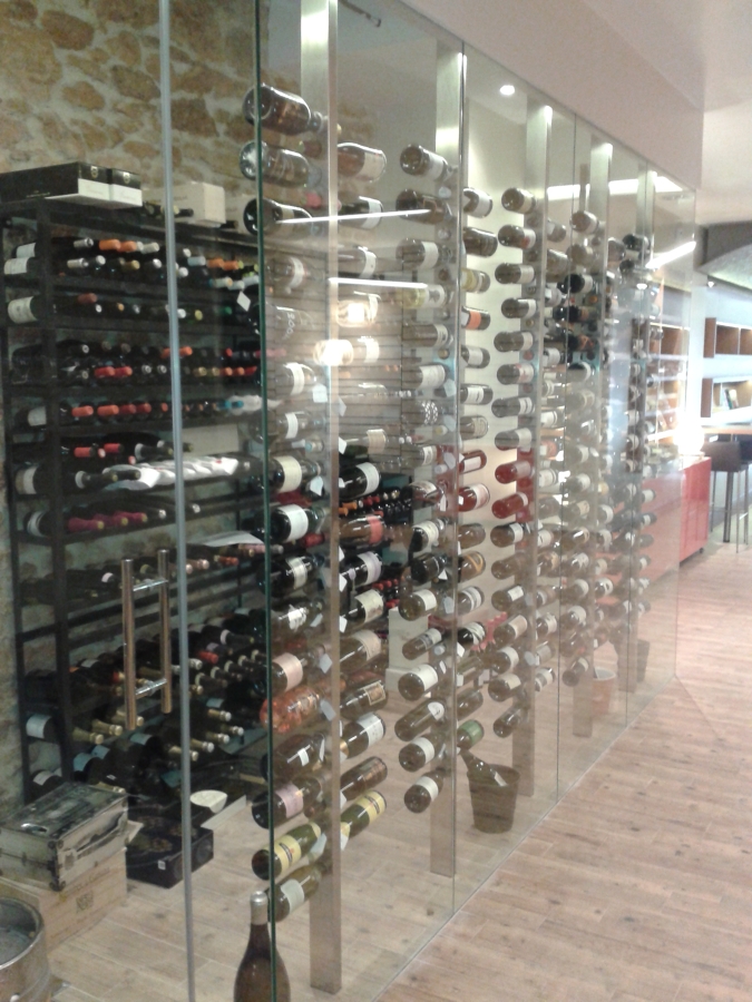 Cava de vinos en un restaurante