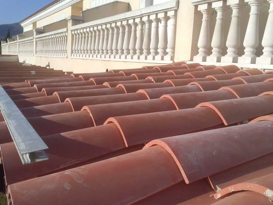 Colocacion de teja árabe