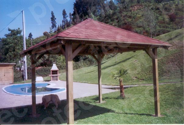 Cenador cuatro aguas