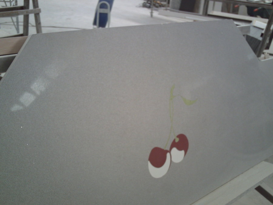 Cerezas panelado pared