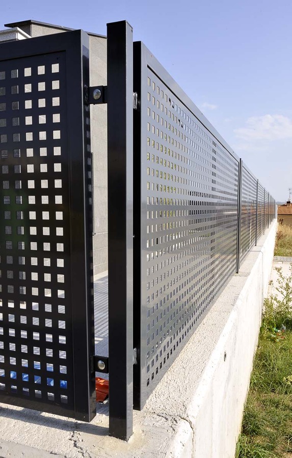 Cerramiento en aluminio del jardin