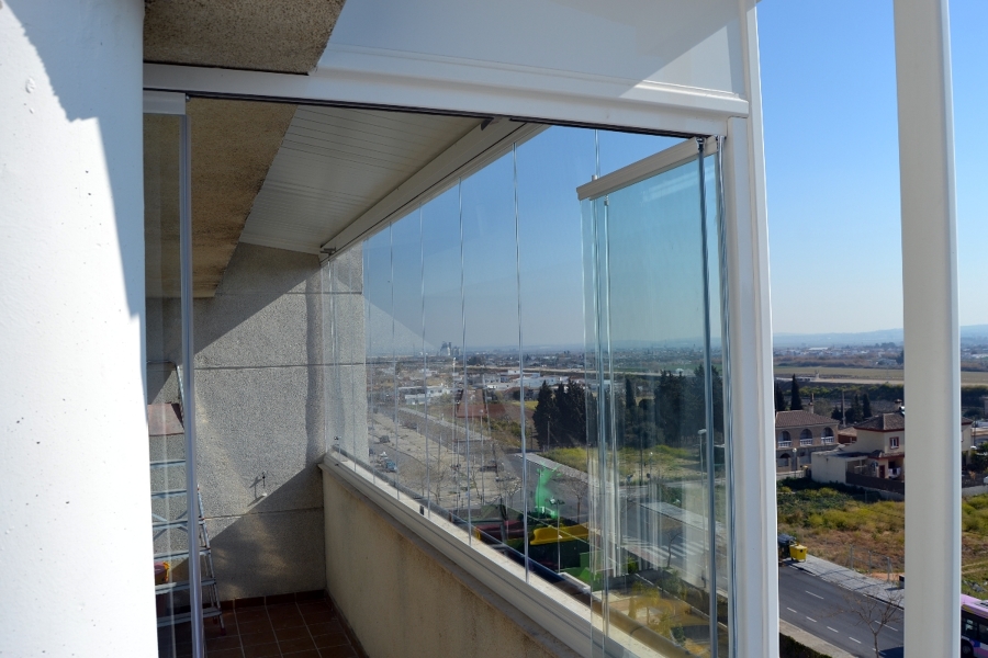 cerramiento de cristal sin perfiles