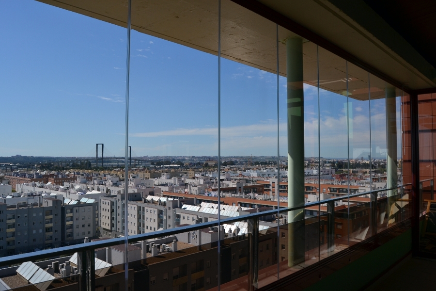 cerramiento de cristal sin perfiles