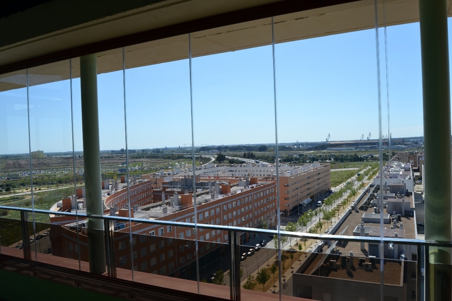 cerramiento de cristal sin perfiles