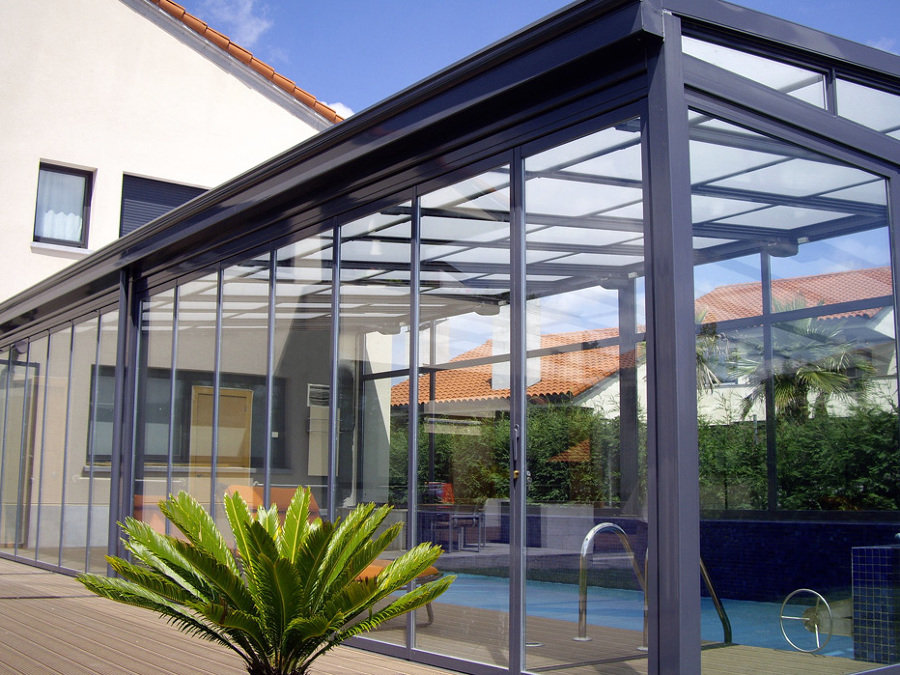 Cerramiento de piscina en Siero (Asturias)