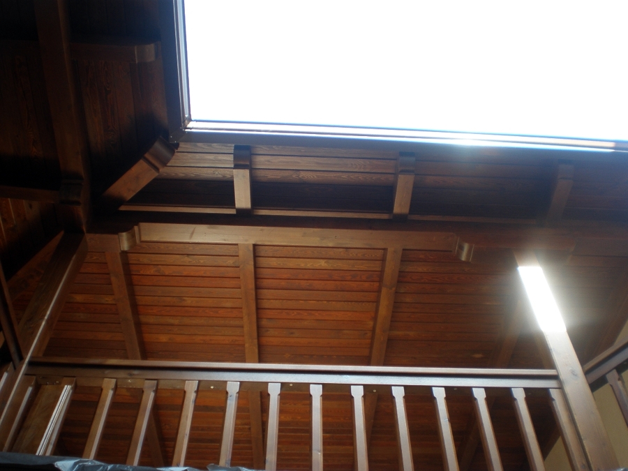 Cerramiento de terraza en madera