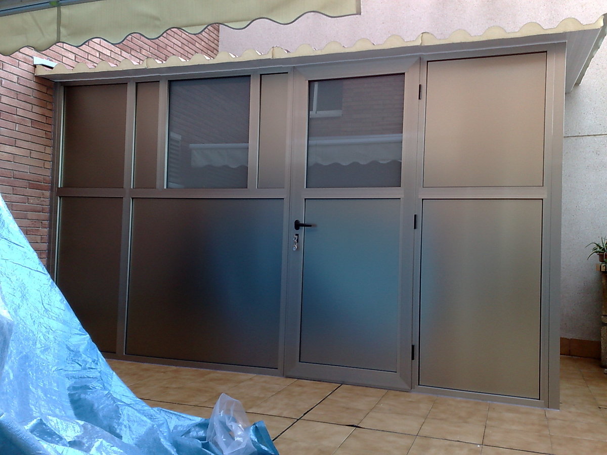 cerramiento en color inox 