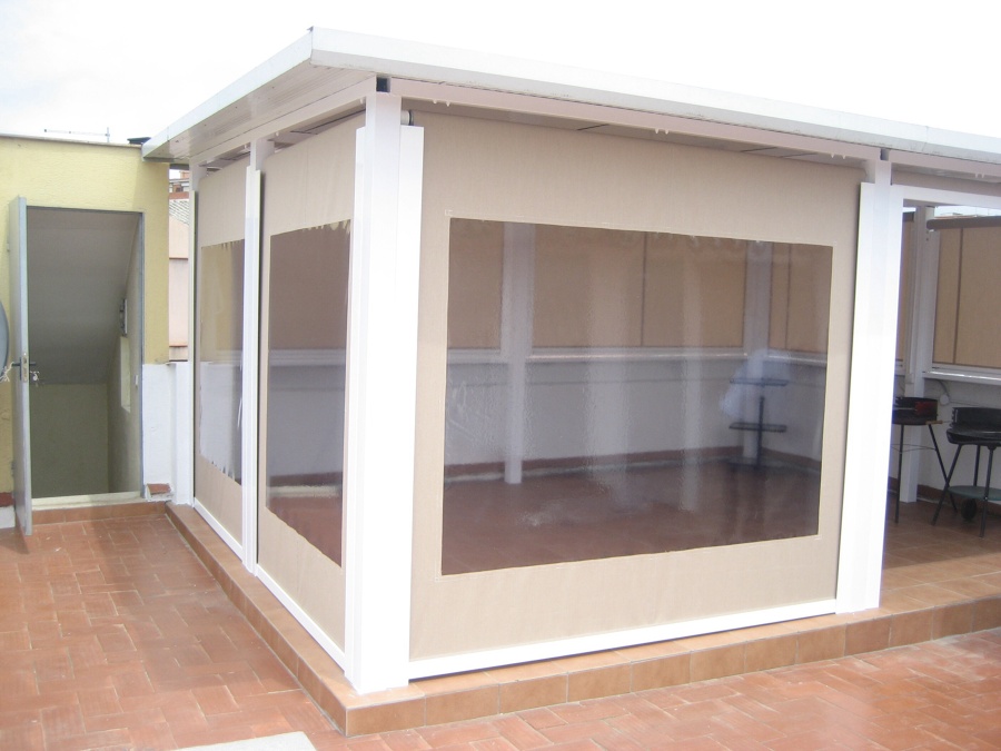 Cerramiento terraza  ( estructura y toldos )