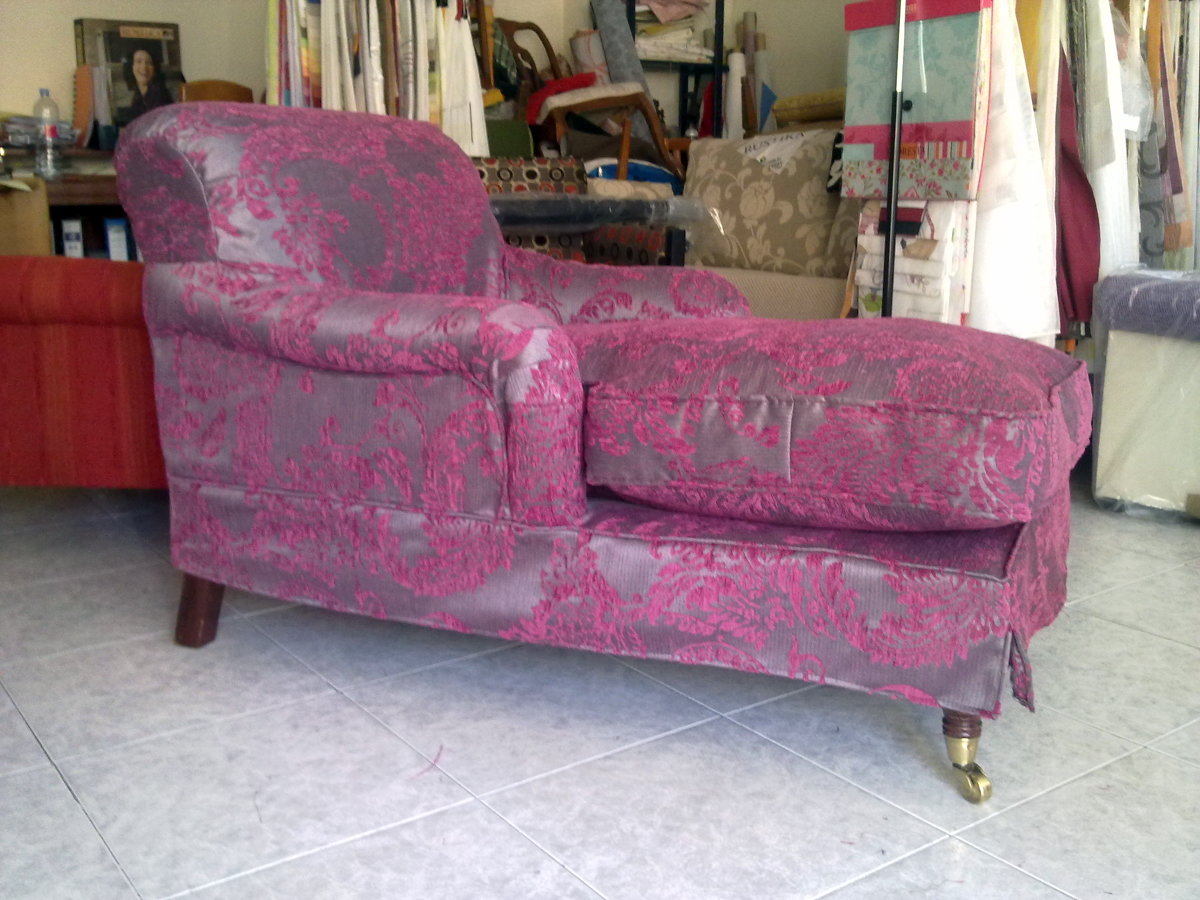 Chaiselongue retapizada tejido Mileniun