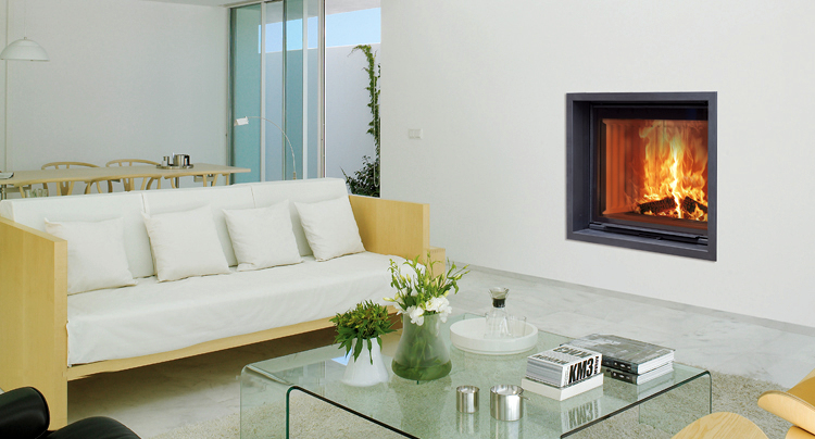 chimena frontal, sencilla.