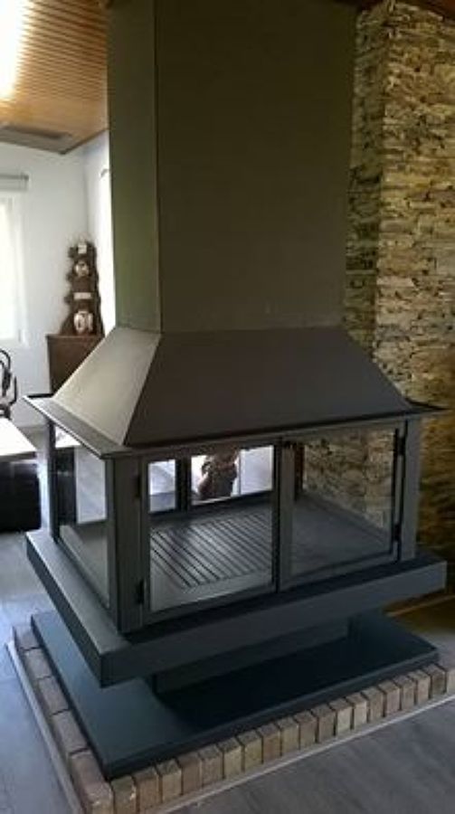 Chimenea central metálica 