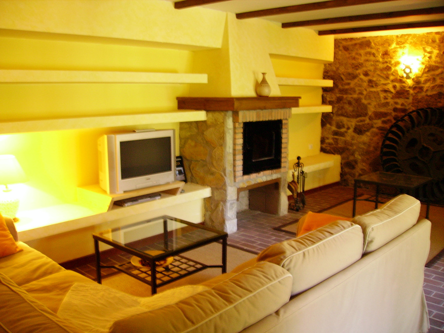 Chimenea e Interiores Rusticos