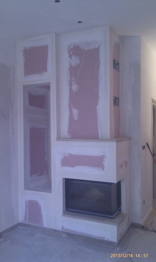 Chimenea forrada con Pladur EI60