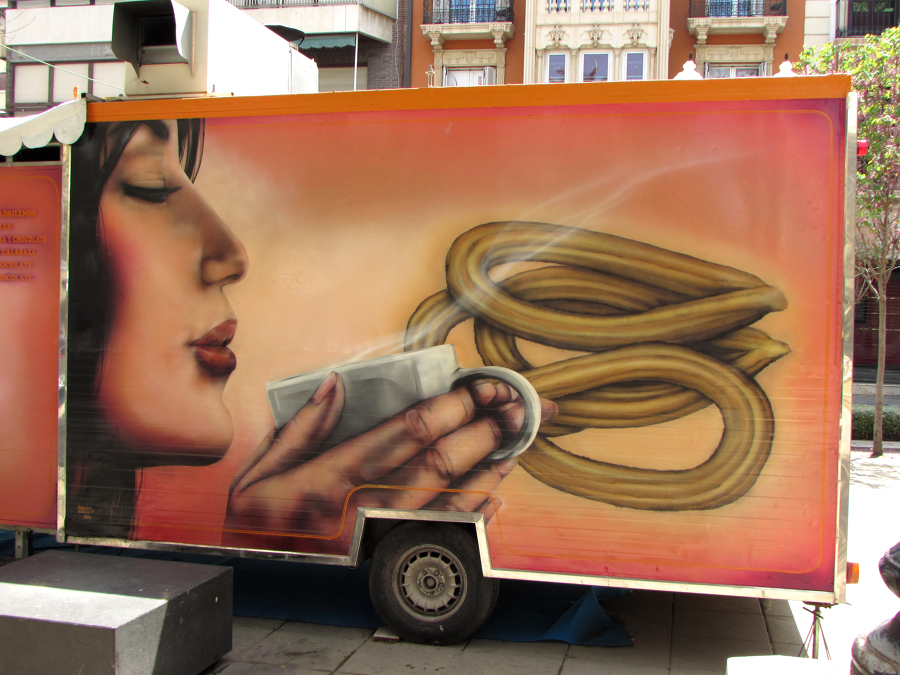 Decoración comercial churrería.