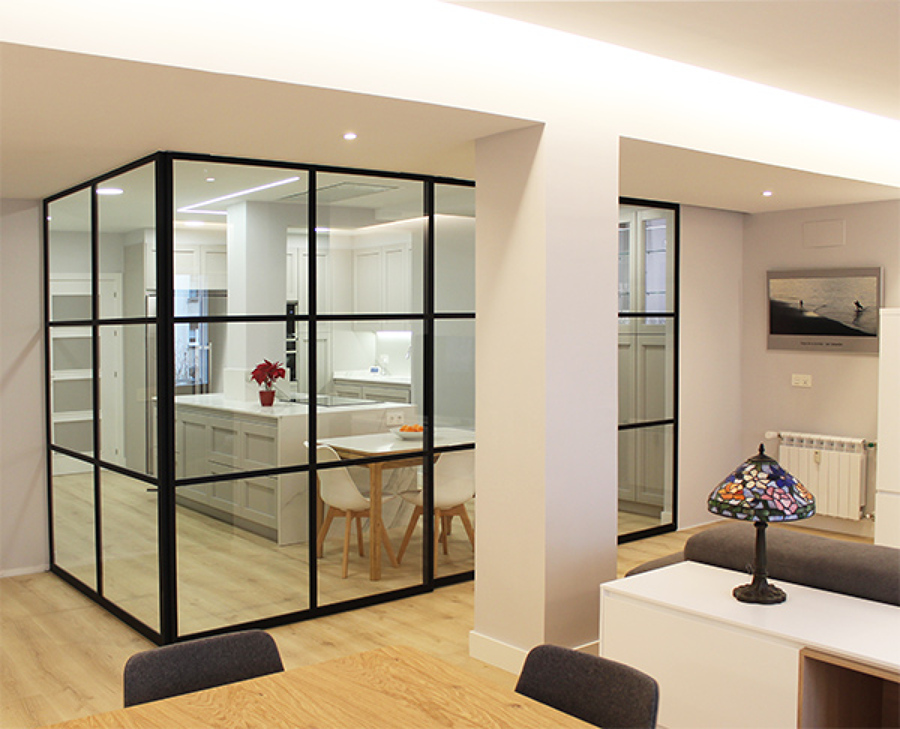 Separación Cocina-Salón Vista amplia