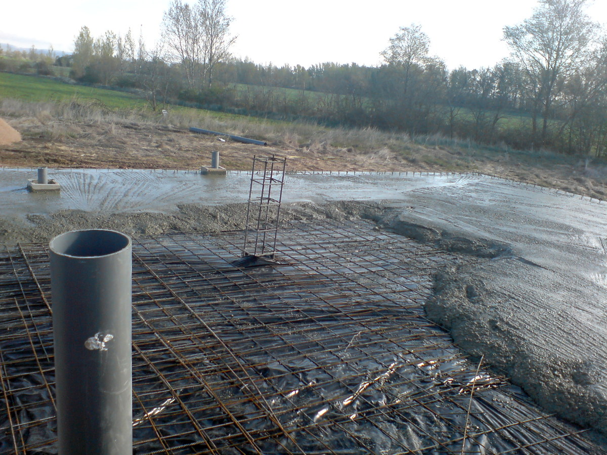 cimentacion de casa en Villanoño Burgos