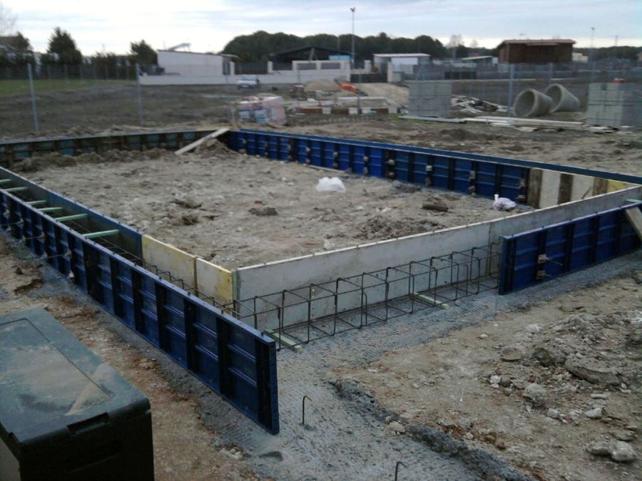 Cimentacíon de vivienda