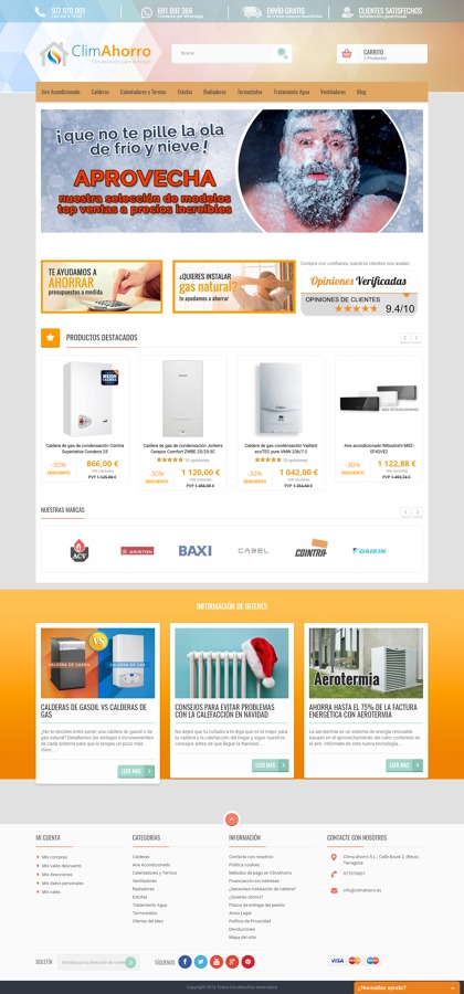 Climahorro.es Tienda online