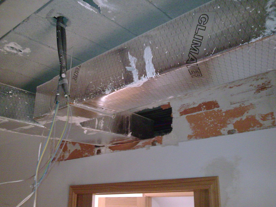 Climatización de conductos en vivienda