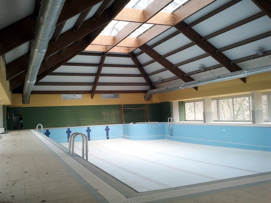 Climatizacion de piscina con caldera de biomasa
