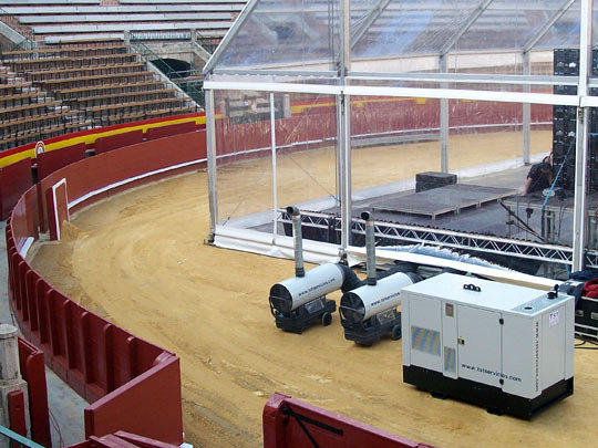 Climatización para un evento