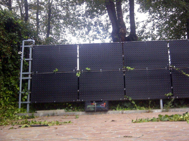 Climatización piscina exterior comunidad de vecinos en Madrid.