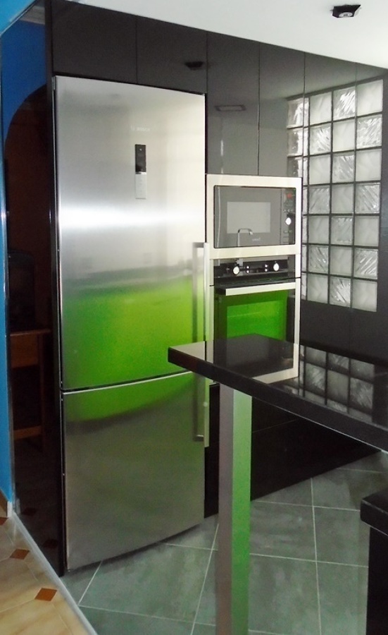 Cocina lacada en color