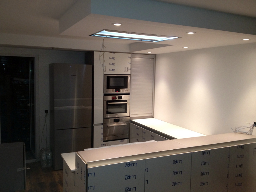 Cocina blanco de lux