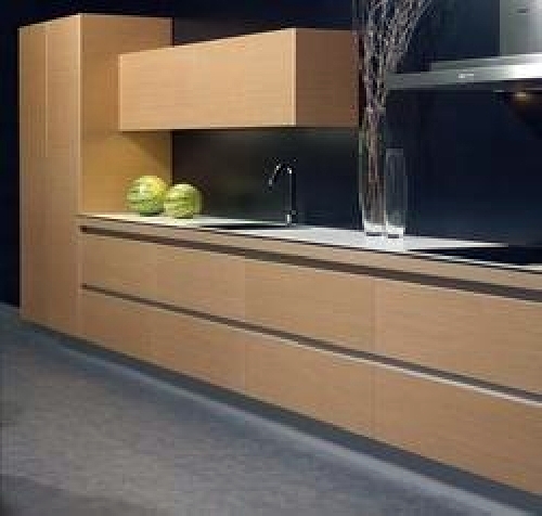 COCINA CON CHAPA MADERA NATURAL