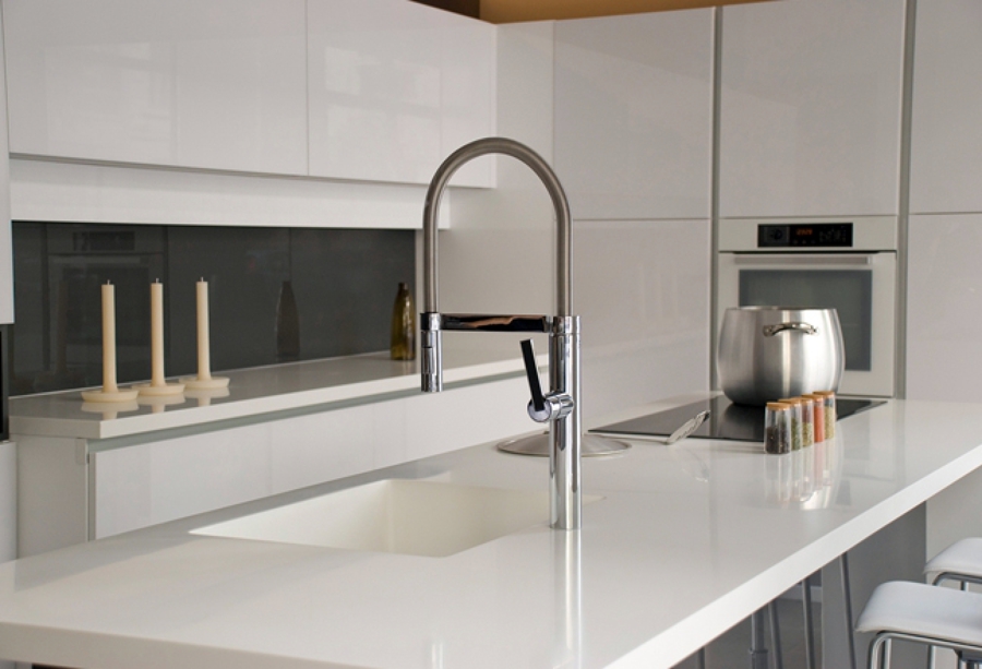 Cocina con isla central