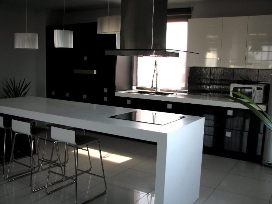 Cocina en DM pintado