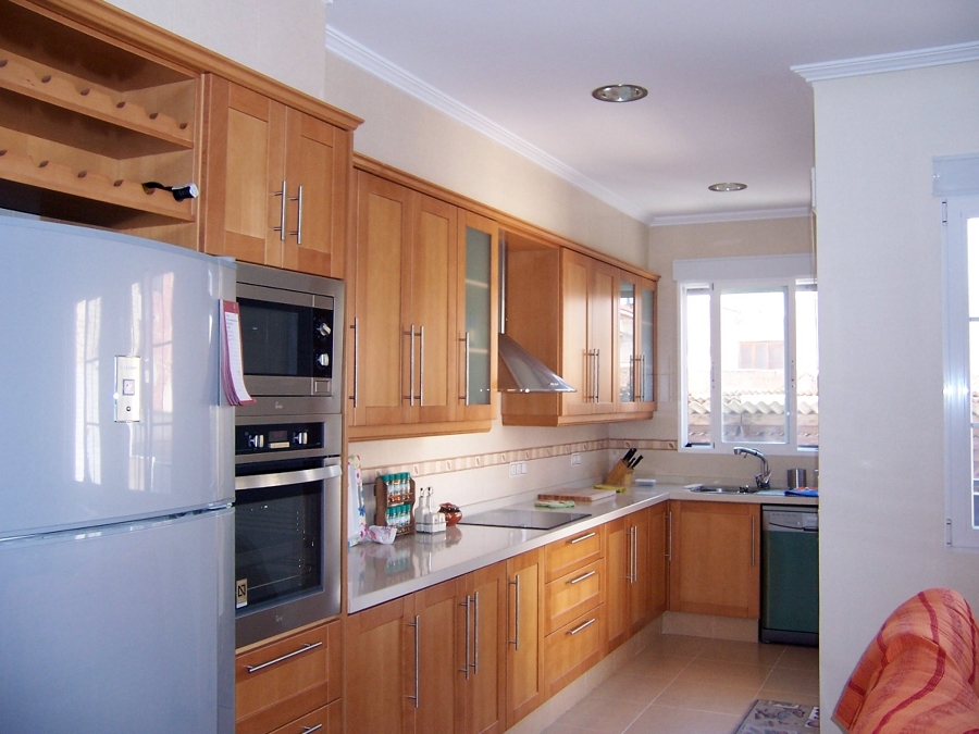 Cocina en haya vaporizada. 