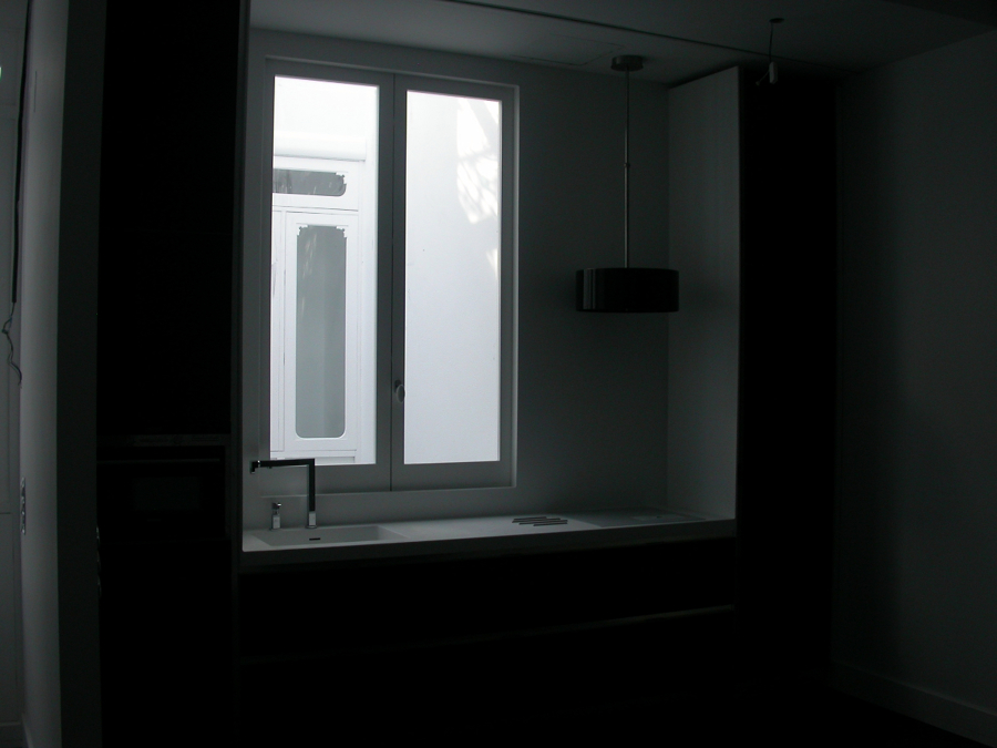 Cocina en microcemento