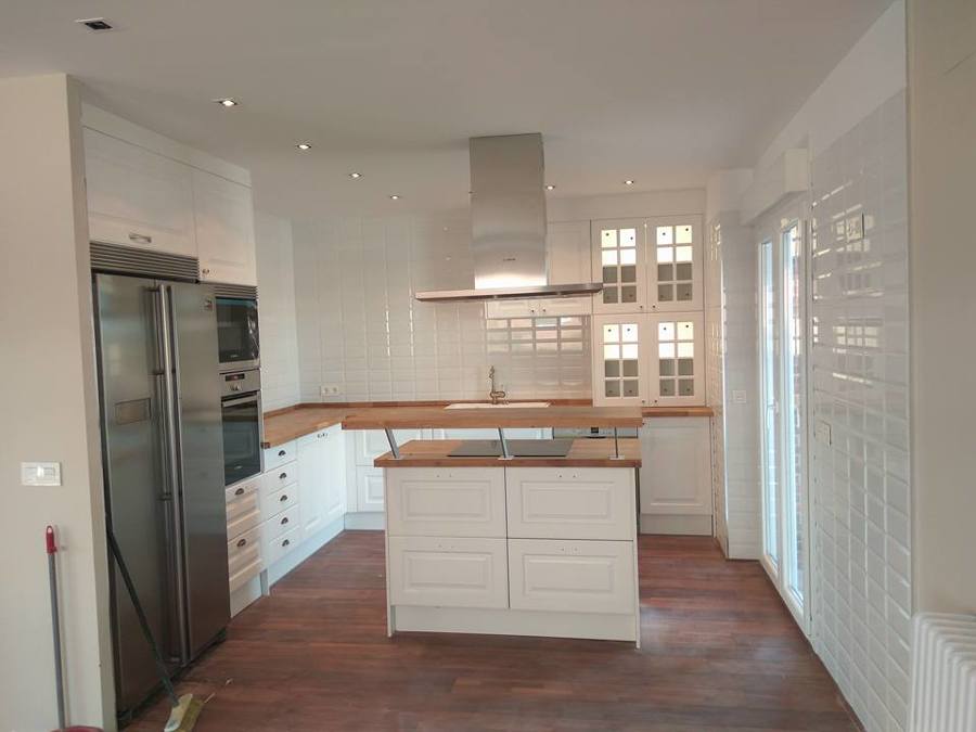 cocina encimera madera maciza