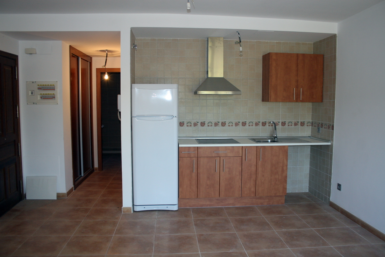 Cocina integrada en salon