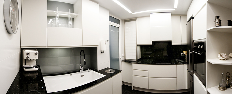 Cocina lacada blanca 