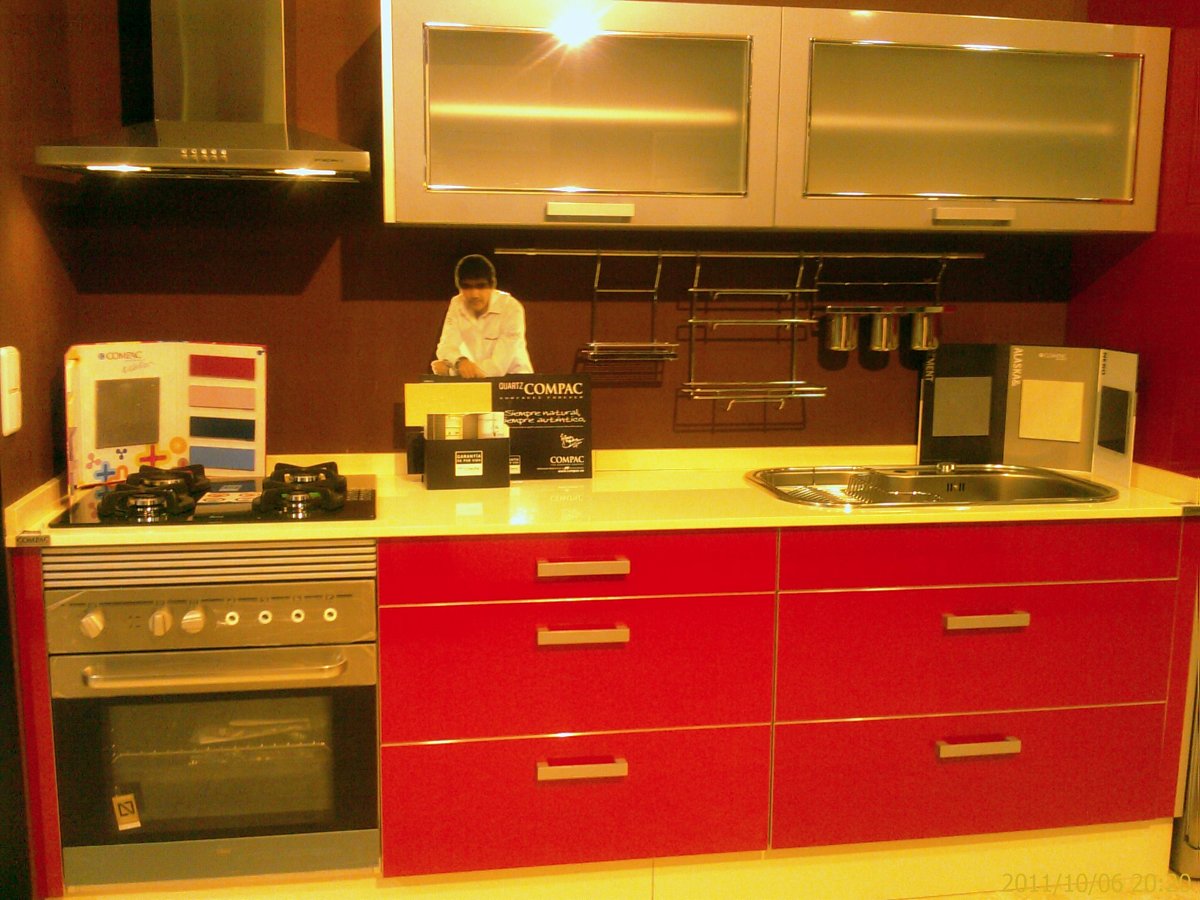 Cocina laminado rojo